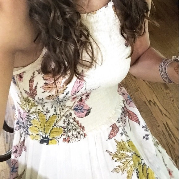 Free People blush/cream floral dress - Picture 4 of 4